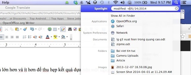 Hướng dẫn sử dụng công cụ tìm kiếm Spotlight trên Macbook