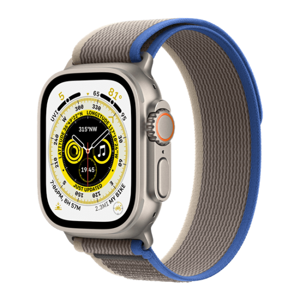 Apple Watch Ultra GPS + Cellular 49mm Trail Loop size M/L Màu Xám Xanh