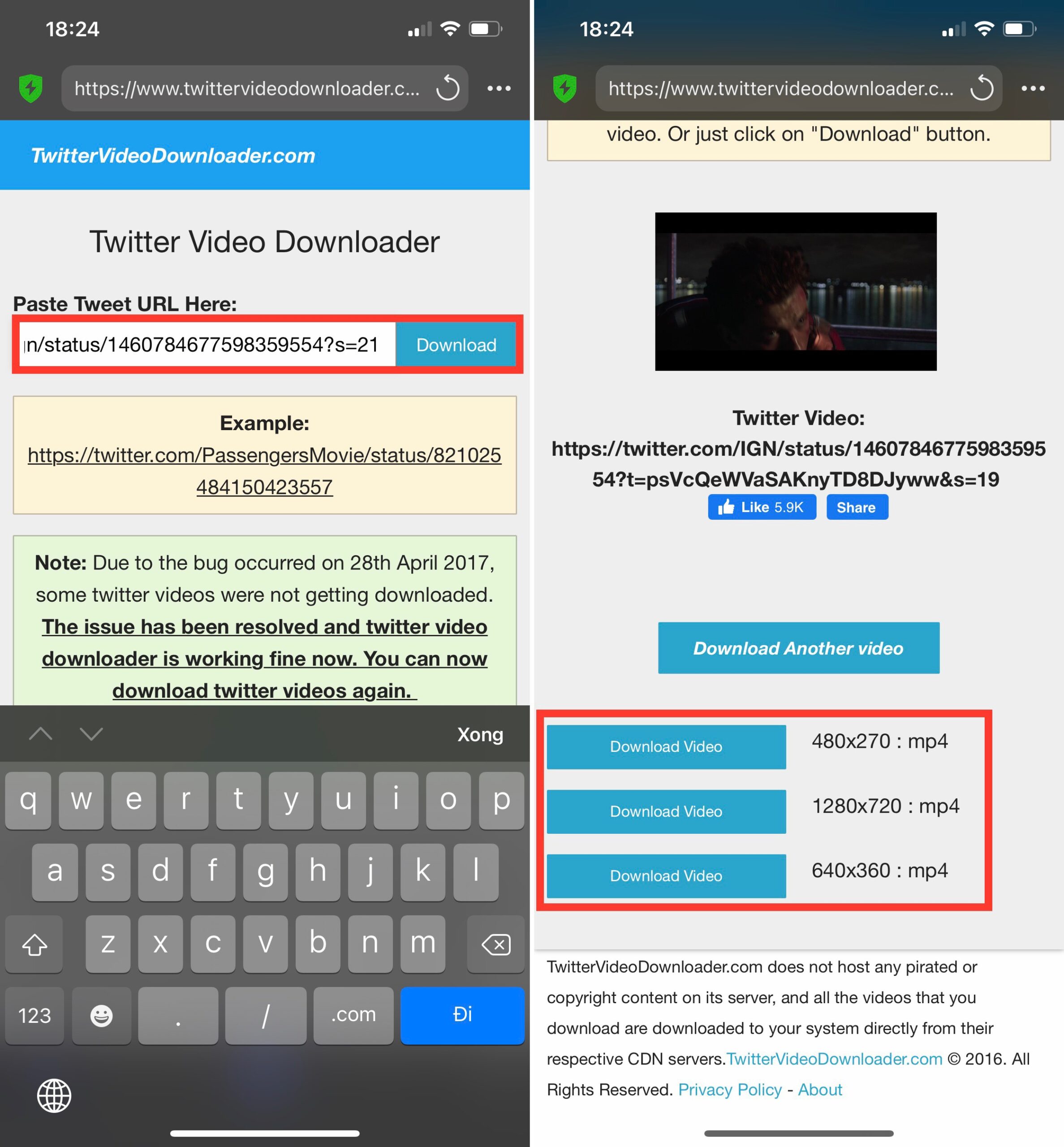 Hướng dẫn các cách tải video twitter về iPhone Android và máy tính đơn giản