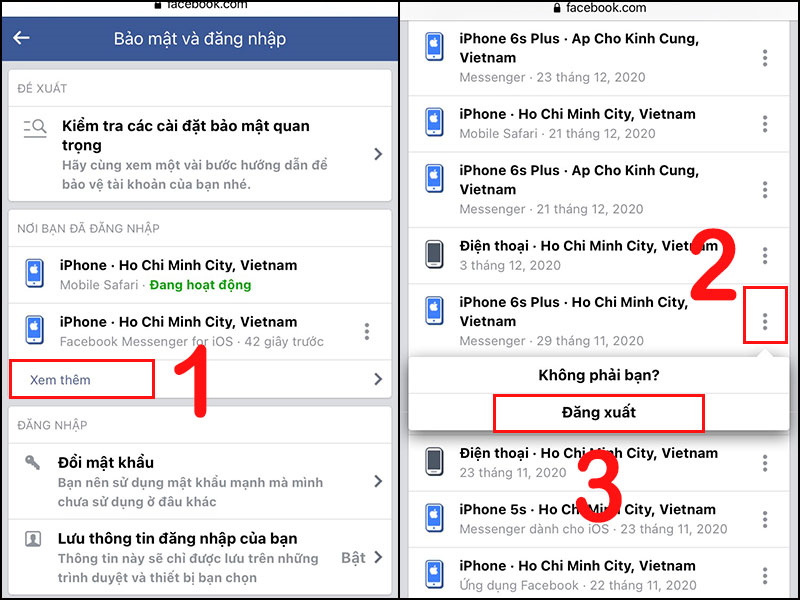 Hướng dẫn đăng xuất messenger trên iPhone